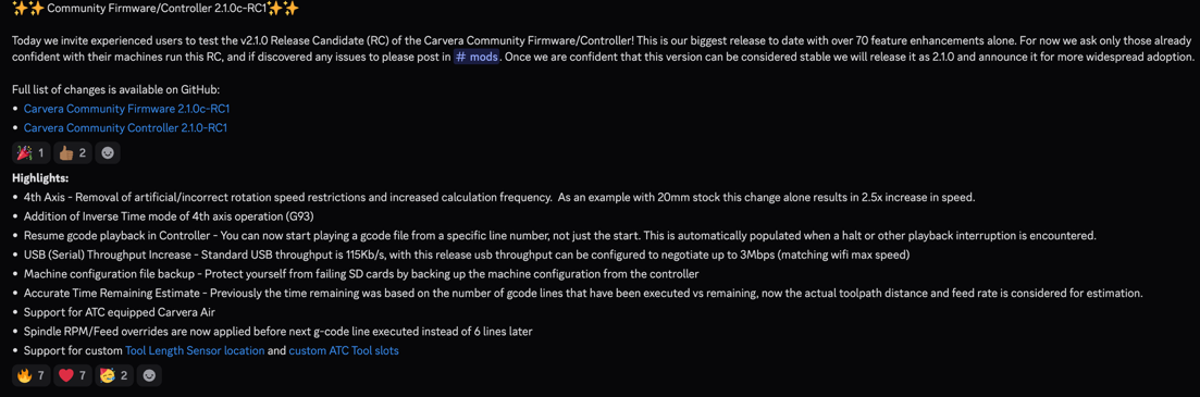 Firmware build with ATC support enabled