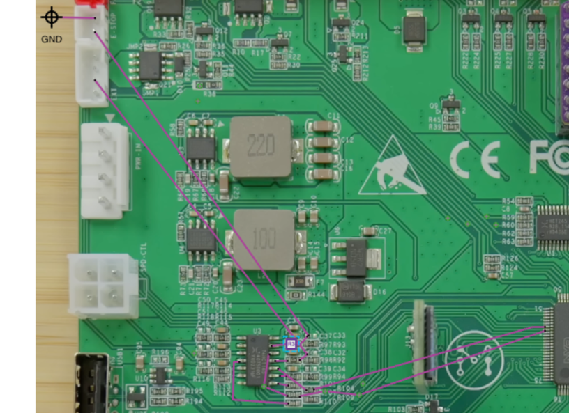 Control board with mapped I/O points