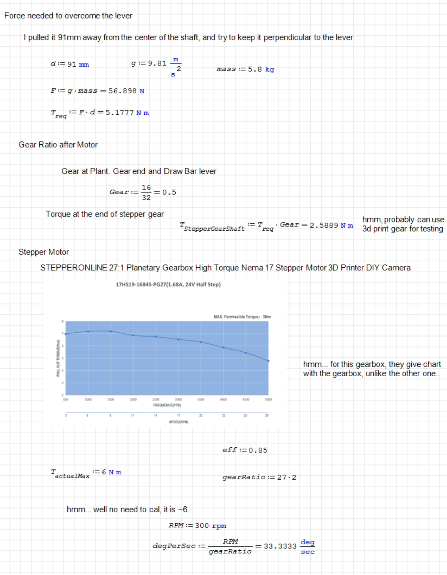 Napkin calculation 2