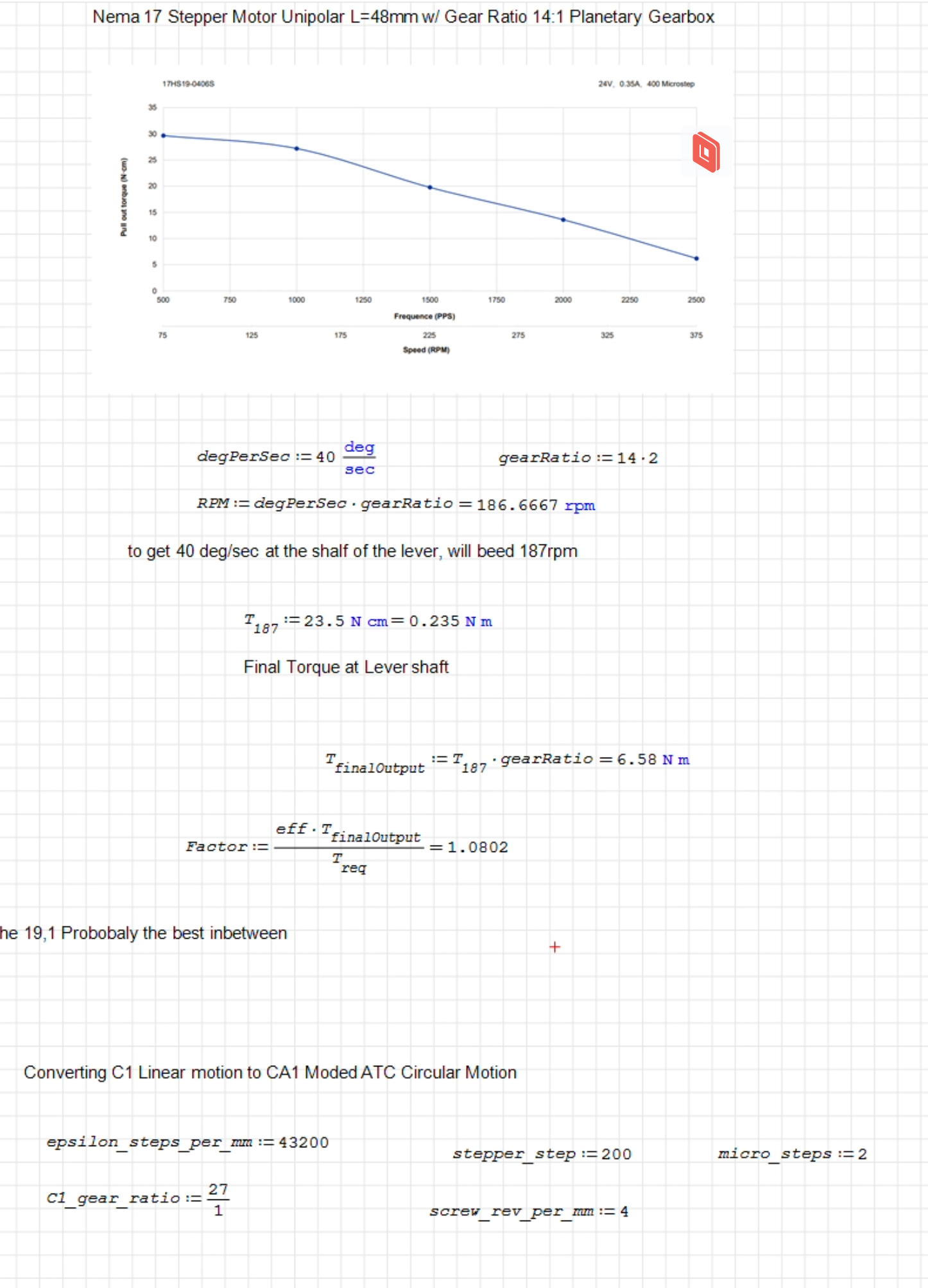 Napkin calculation 3